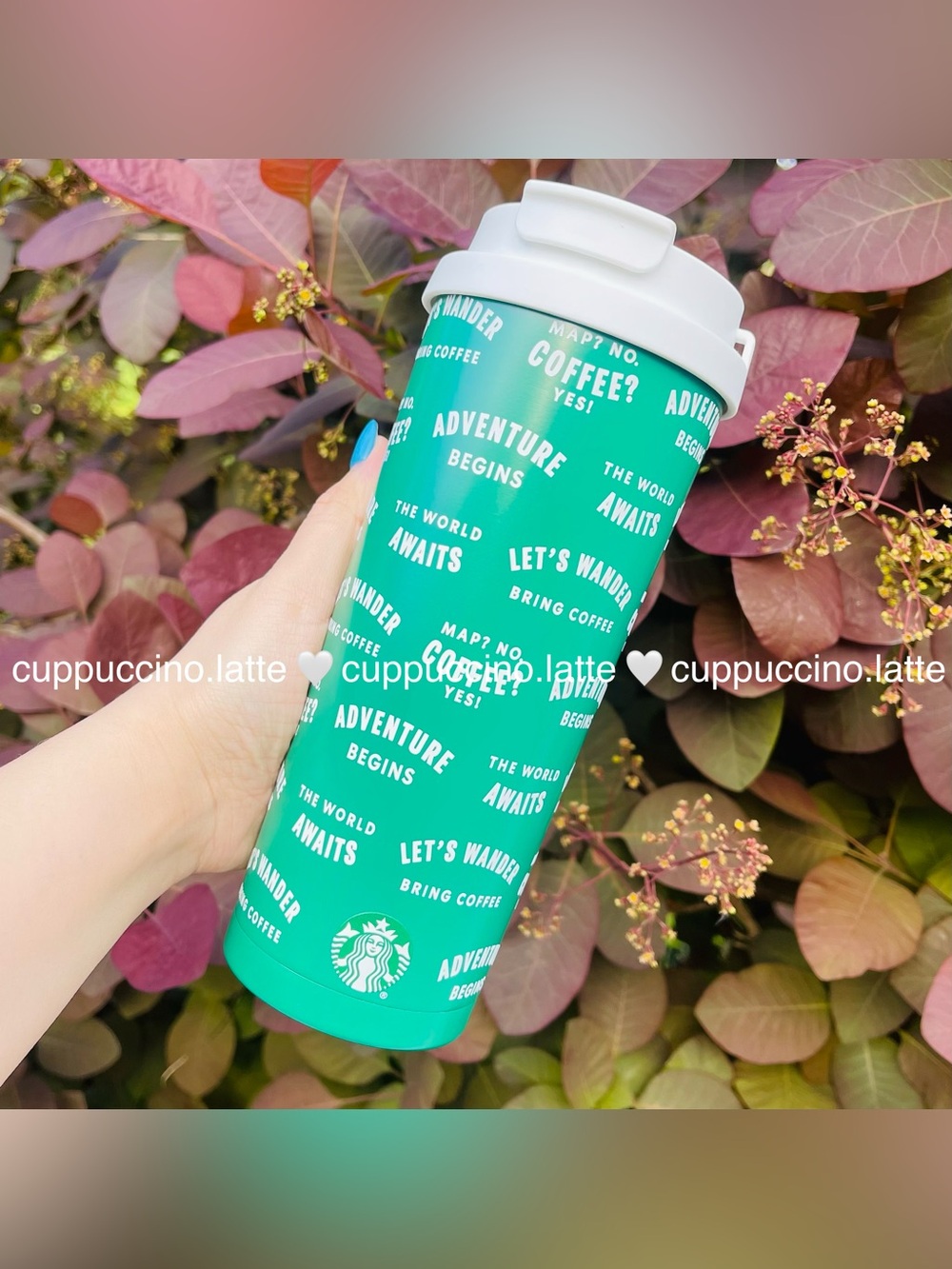 💚NWT💚Starbucks 2026 Limited Edition Road Trip Dual Lid Green Letter SS Tumbler
